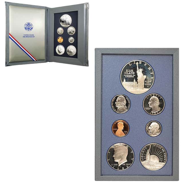 1986-S US Mint Prestige Proof Silver Set (w/Box & COA)