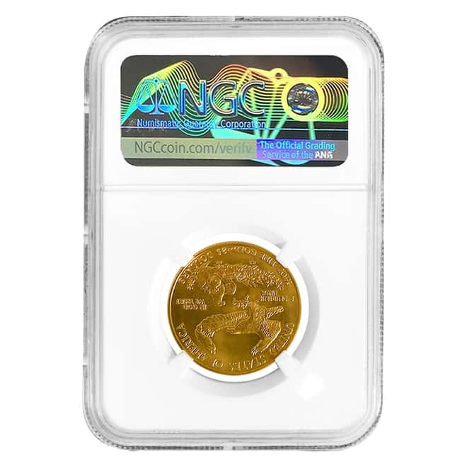 1986 1/2 oz $25 Gold American Eagle NGC MS 69 (Don Everhart Sign)