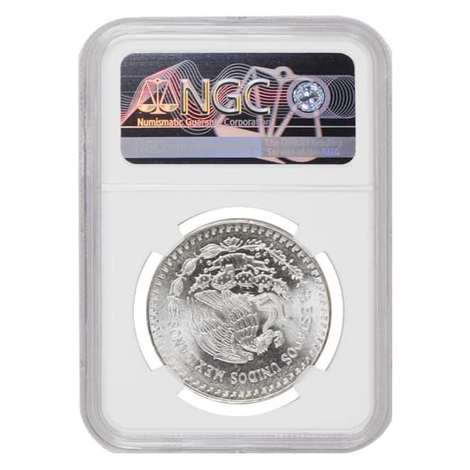 1986 1 oz Silver Mexican Libertad NGC MS 66