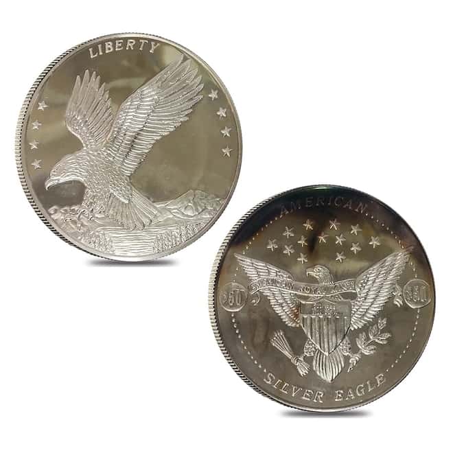 1986 31.67 oz Silver American Eagle's Nest Set (w/Box & COA)