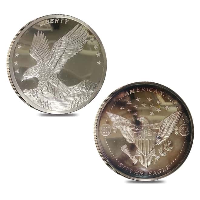 1986 31.67 oz Silver American Eagle's Nest Set (w/Box & COA)