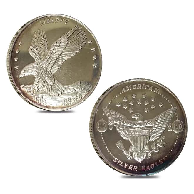 1986 31.67 oz Silver American Eagle's Nest Set (w/Box & COA)