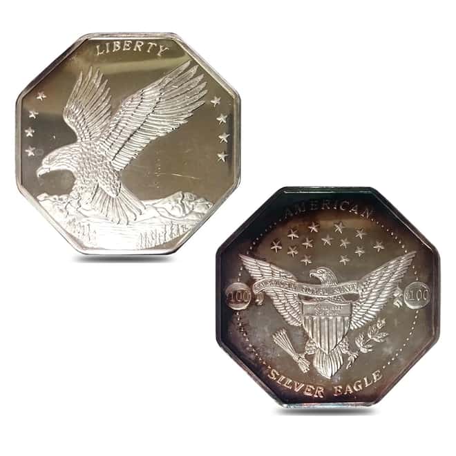 1986 31.67 oz Silver American Eagle's Nest Set (w/Box & COA)