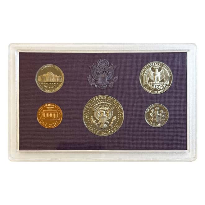 1987-S US Mint Proof 5-Coin Set (w/Box & COA)