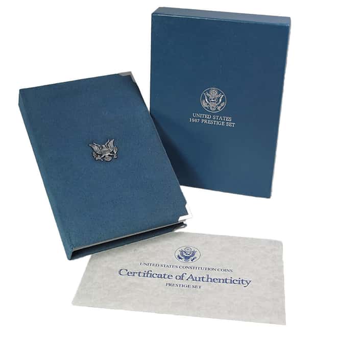 1987-S US Mint Prestige Proof Silver Set (w/Box & COA)