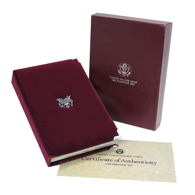 1988-S US Mint Prestige Proof Silver Set (w/Box & COA)