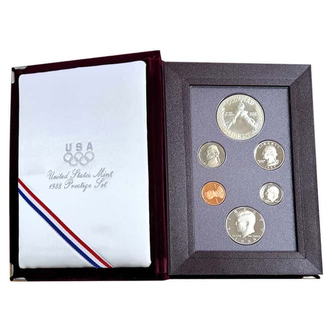 1988-S US Mint Prestige Proof Silver Set (w/Box & COA)