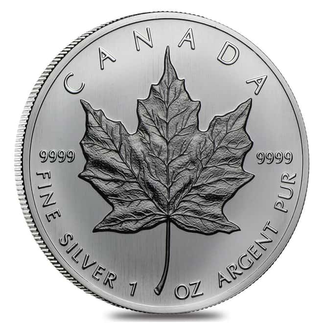1988 1 oz Canadian Silver Maple Leaf .9999 Fine $5 Coin BU (Sealed)