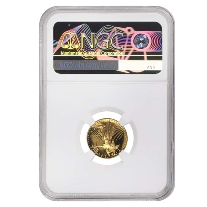 1988 P 1/10 oz $5 Proof Gold American Eagle NGC PF 69 UCAM Mint Error (Rev Struck Thru) 