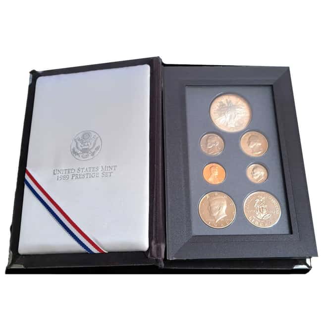 1989-S US Mint Prestige Proof Silver Set (w/Box & COA)