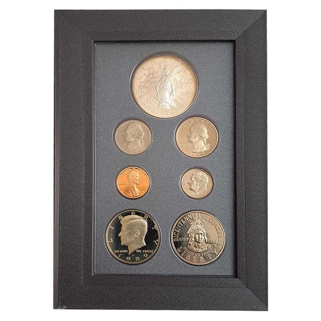 1989-S US Mint Prestige Proof Silver Set (w/Box & COA)