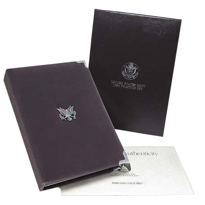 1989-S US Mint Prestige Proof Silver Set (w/Box & COA)