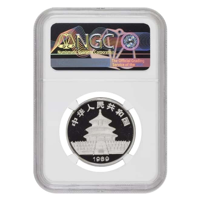 1989 1 oz Chinese Proof Platinum Panda 100 Yuan NGC PF 68 UCAM