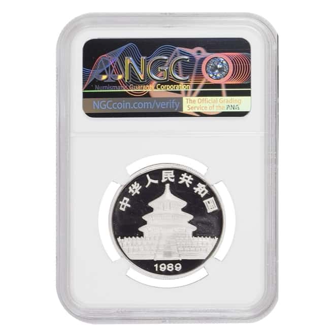 1989 1 oz Chinese Proof Platinum Panda 100 Yuan NGC PF 69 UCAM
