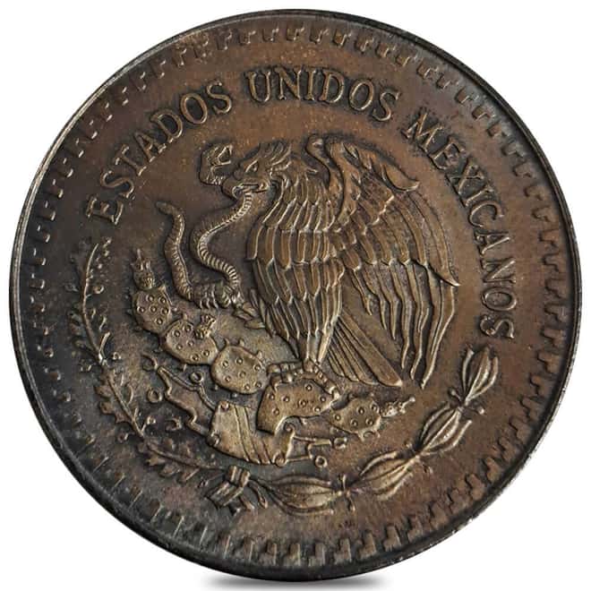 1990 1 oz Mexican Silver Libertad Coin .999 Fine Cull