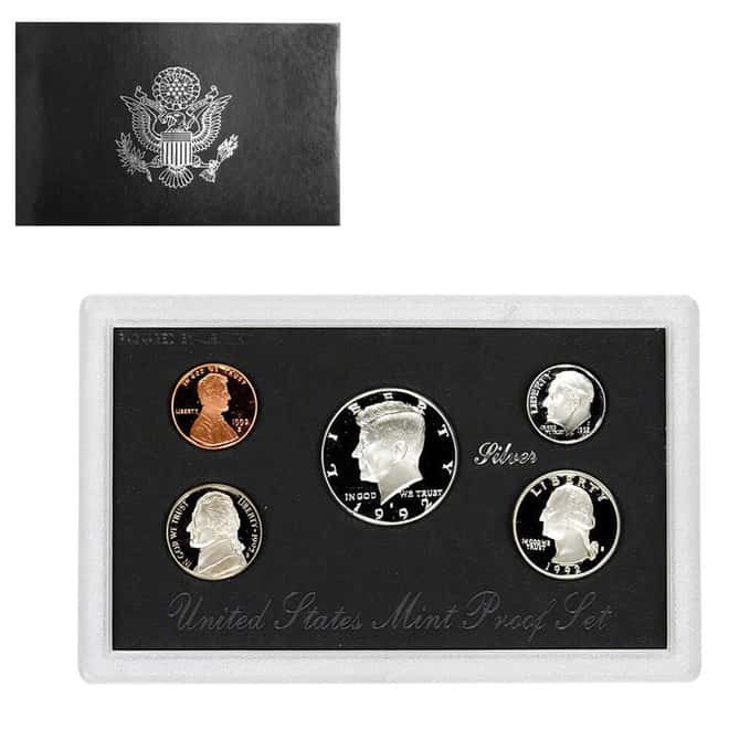 1992-S US Mint Proof Silver Set (w/Box & COA)