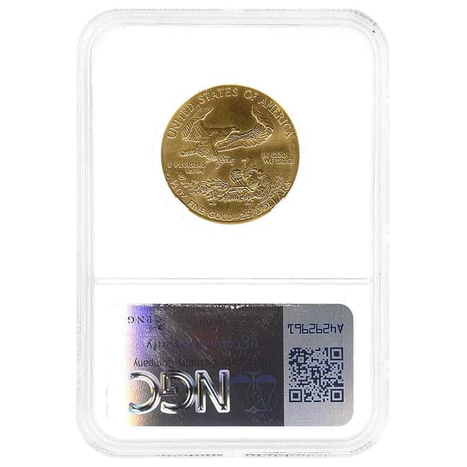 1992 1/2 oz $25 Gold American Eagle NGC UNC Details