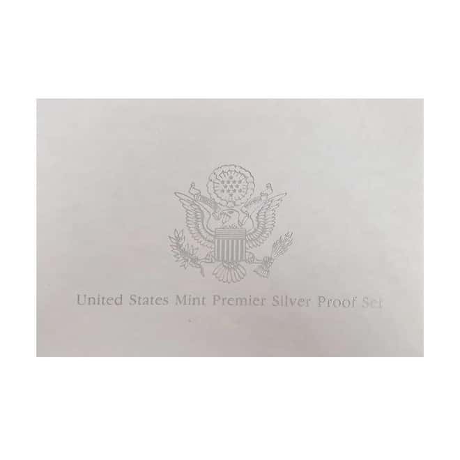 1992-S US Mint Premier Proof Silver Set (w/Box & COA)