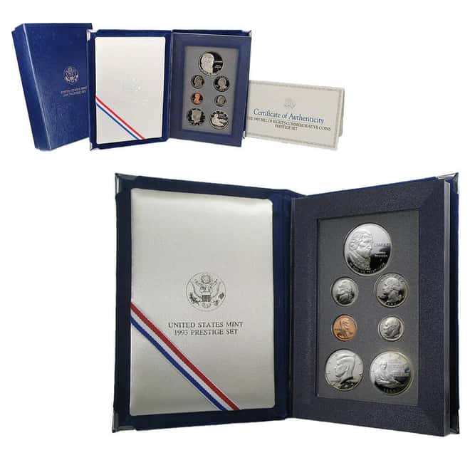 1993-S US Mint Prestige Proof Silver Set (w/Box & COA)