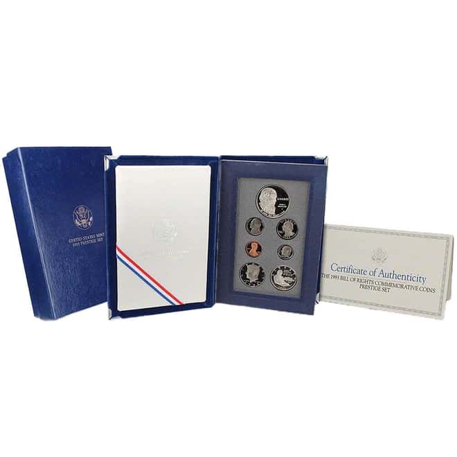 1993-S US Mint Prestige Proof Silver Set (w/Box & COA)