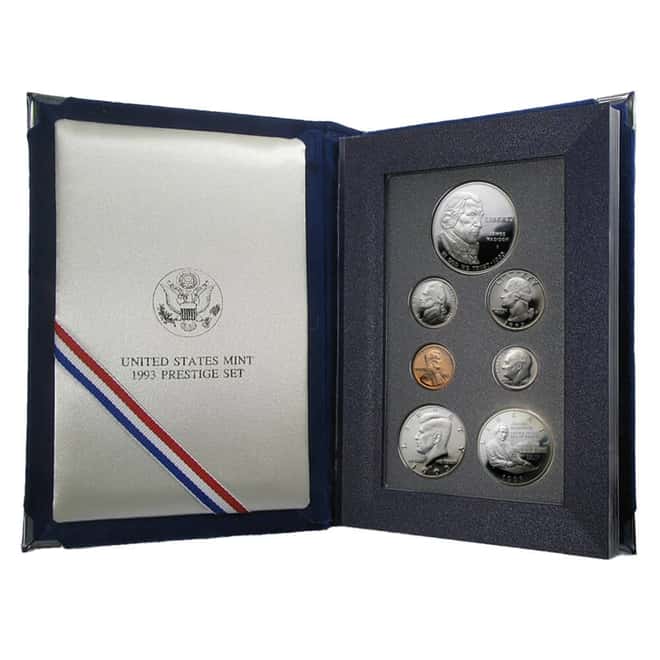 1993-S US Mint Prestige Proof Silver Set (w/Box & COA)