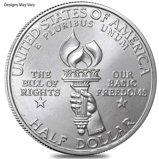 1993 James Madison Silver Half Dollar 50C Comm. Coin BU/Proof (Scruffy)