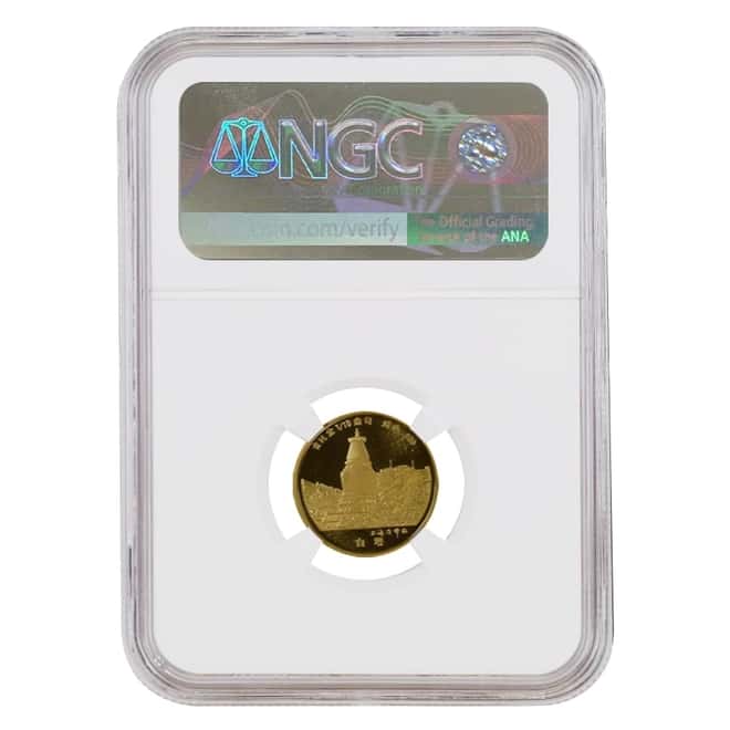 1994 1/10 oz Chinese Proof Gold Wen Shu Buddha Medal NGC PF 69 UCAM