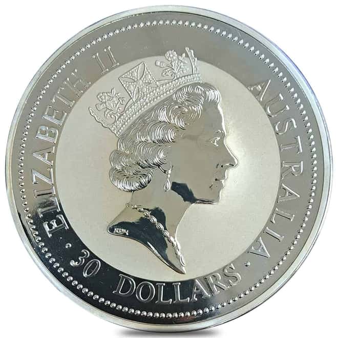 1994 1 Kilo Silver Australian Kookaburra Perth Mint BU