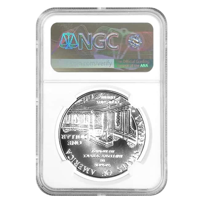 1994 W Women Veterans Memorial $1 Silver Dollar Commemorative NGC MS 70