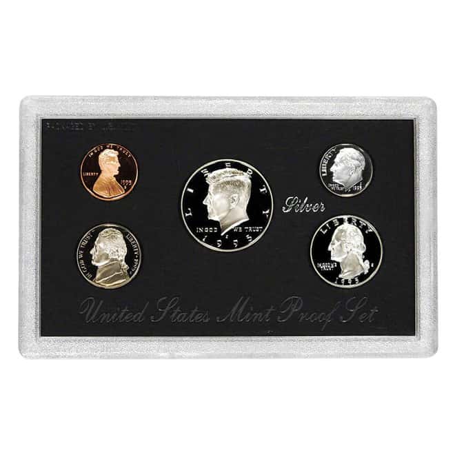 1995-S US Mint Proof Silver Set (w/Box & COA)