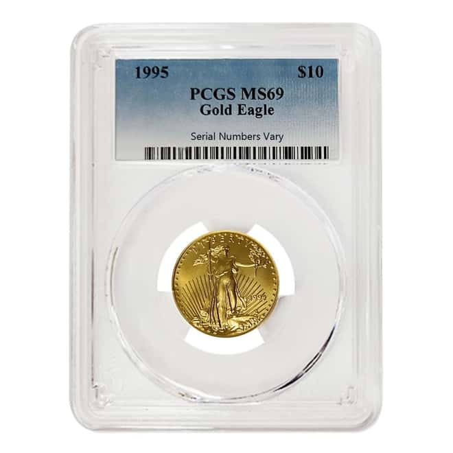 1995 1/4 oz $10 Gold American Eagle PCGS MS 69