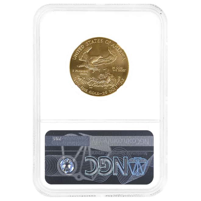 1996 1/2 oz $25 Gold American Eagle NGC MS 68