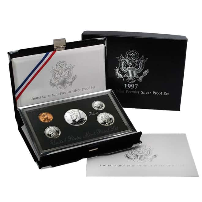 1997-S US Mint Premier Proof Silver Set (w/Box & COA)