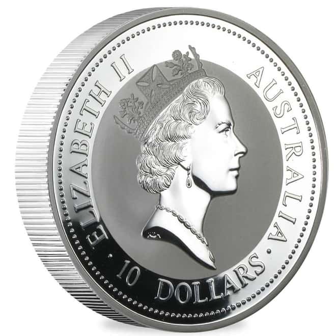 1997 10 oz Silver Australian Kookaburra Perth Mint BU