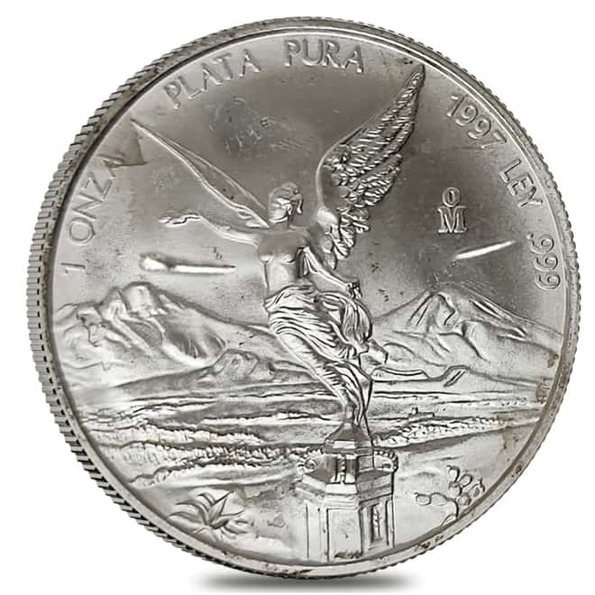 1997 1 oz Silver Mexican Libertad (Scruffy)