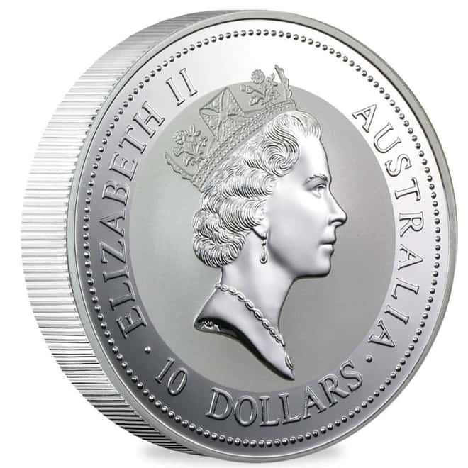 1998 10 oz Silver Australian Kookaburra Perth Mint BU