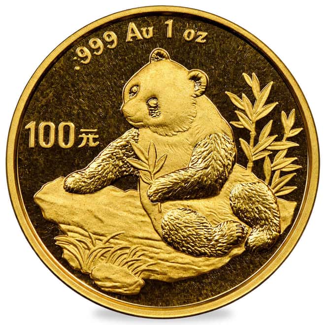 1998 1 oz Chinese Gold Panda 100 Yuan .999 Fine BU (Sealed)