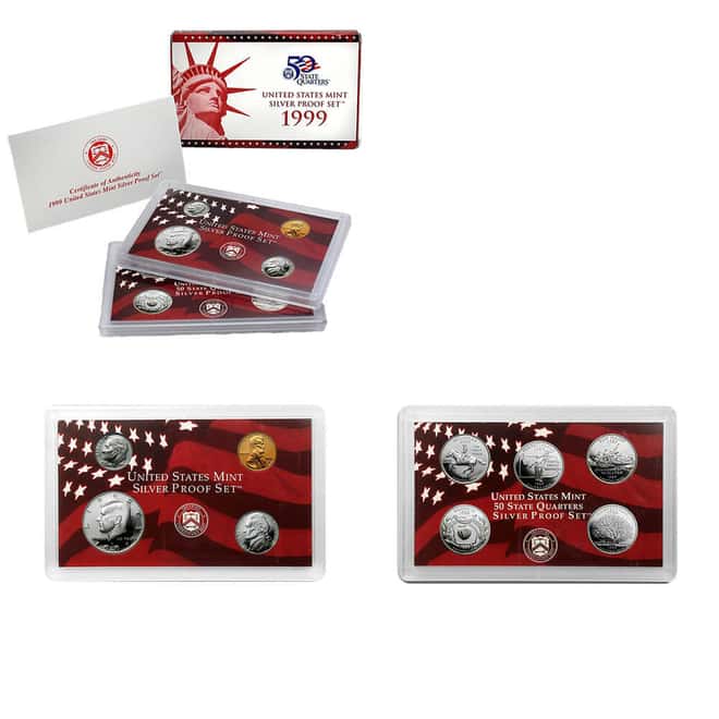 1999-S US Mint Proof Silver Set (w/Box & COA)