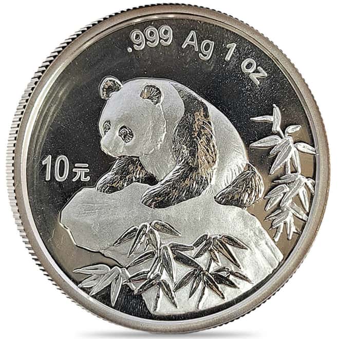 1999 1 oz Chinese Silver Panda 10 Yuan .999 Fine BU (Sealed)