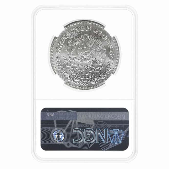 1999 1 oz Mexican Silver Libertad Coin NGC UNC Details