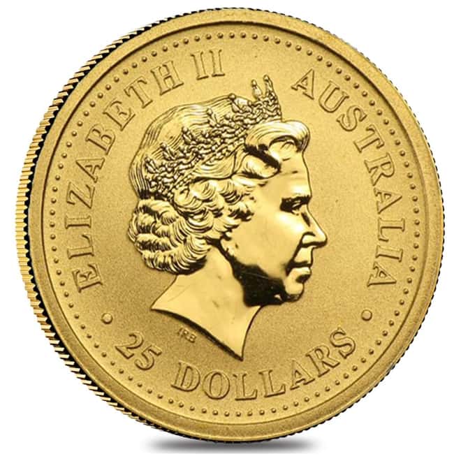 1999 1/4 oz Gold Lunar Year of The Rabbit BU Australia Perth Mint (Series I)