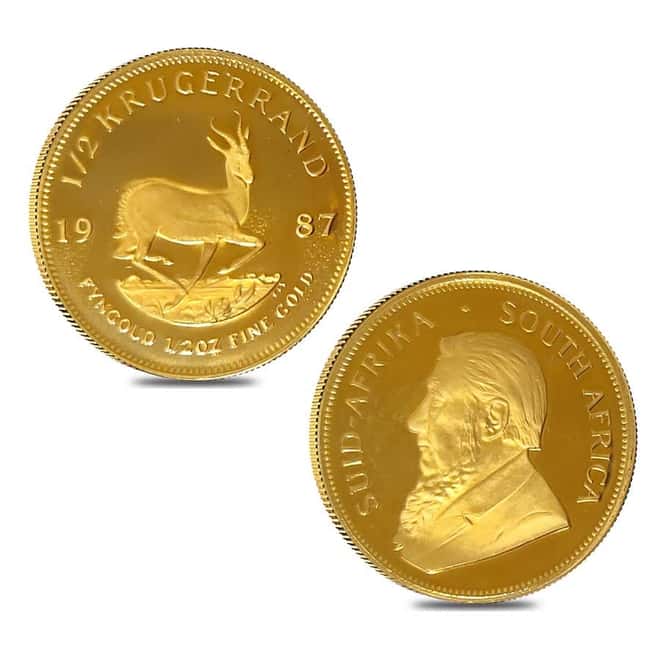 1987 1.85 oz South African Krugerrand Gold 4-Coin Proof Set (w/Box & COA)