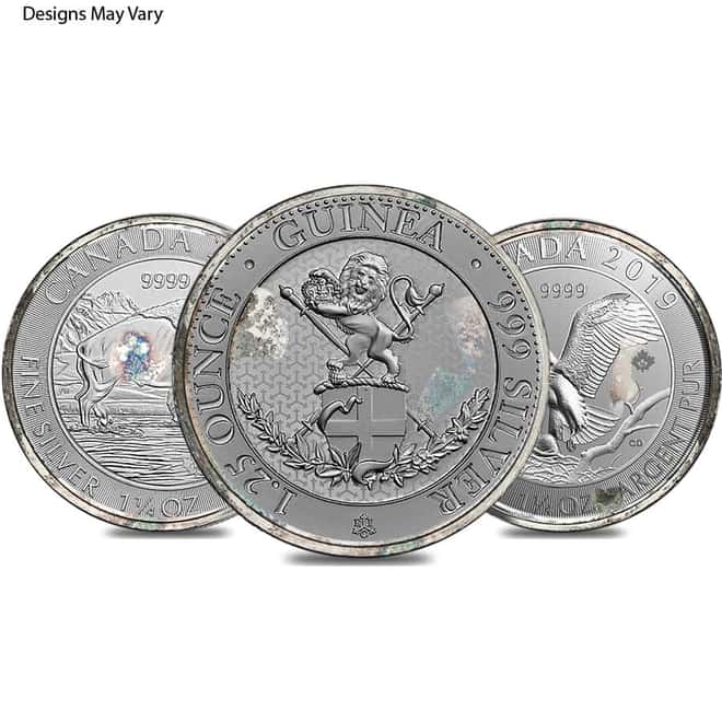 1.25 oz Silver World Coin Random Design (Cull)