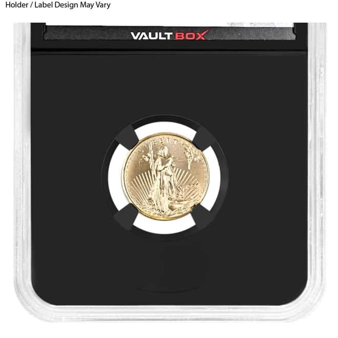 1/10 oz $5 Gold American Eagle NGCX MS 9.9 (Random Year)