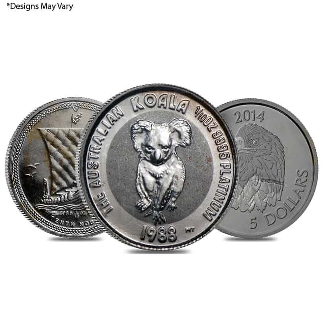 1/10 oz Generic Platinum Coin .999+ Fine (Secondary Market)