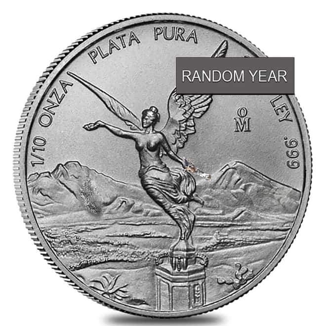 1/10 oz Mexican Silver Libertad Coin Scruffy (Random Year)