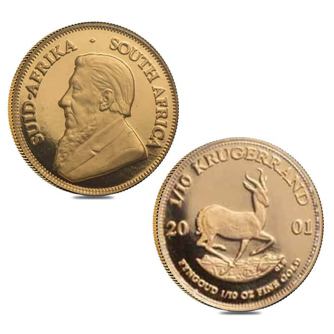 2001 South Africa 2.1 oz Proof Gold Krugerrand 40th Anniversary Set