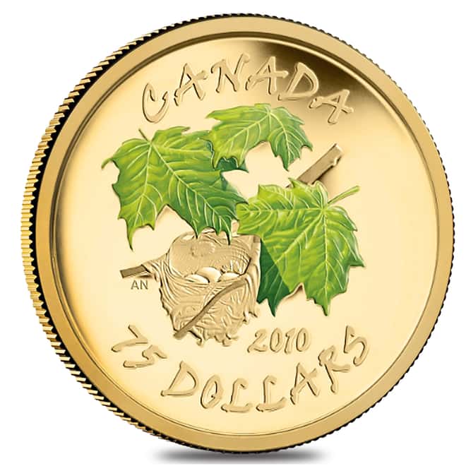 2010 Canada Maple Leaf 48 gram 14 Karat Gold Proof 4-Coin Set (w/Box & COA)