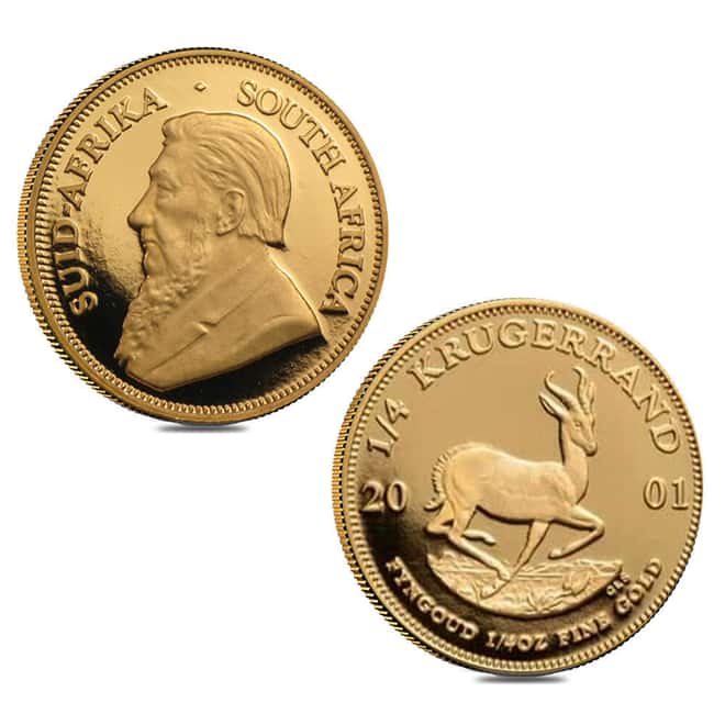 2001 South Africa 2.1 oz Proof Gold Krugerrand 40th Anniversary Set