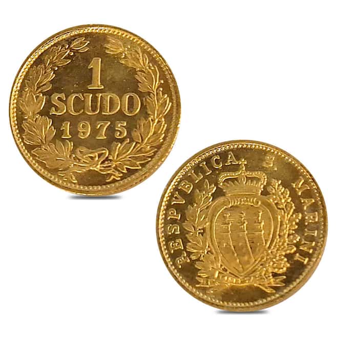 1975 San Marino Scudi Gold 2-Coin Set (w/Box & COA)